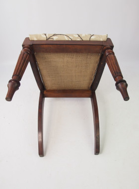 Pair Antique Rosewood Side Chairs
