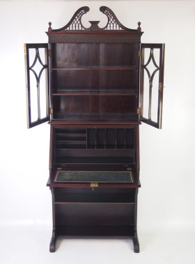 Edwardian Mahogany Bureau Bookcase