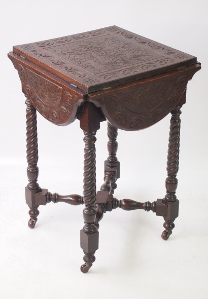 Victorian Carved Oak Table