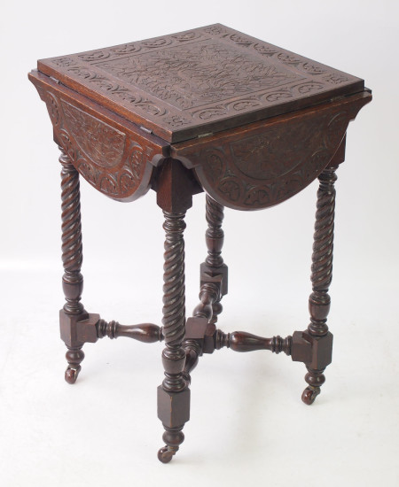 Victorian Carved Oak Table