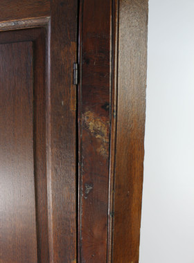 Tall Georgian Oak Corner Cupboard