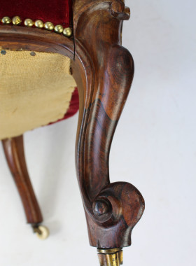 Victorian Rosewood Button Back Armchair