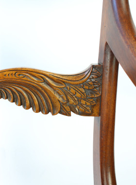 Regency Mahogany Desk Chair