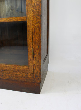 Tall Edwardian Oak Bookcase