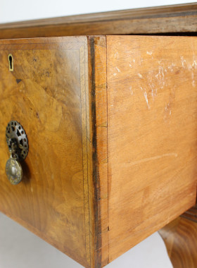 Vintage Walnut Desk with Liberty Label