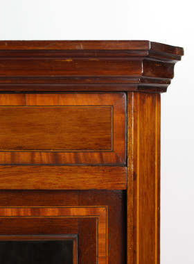 Edwardian Mahogany Inlaid Corner Cabinet