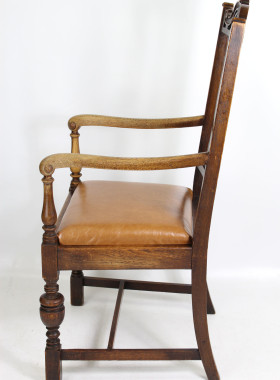 Edwardian Oak Desk Chair
