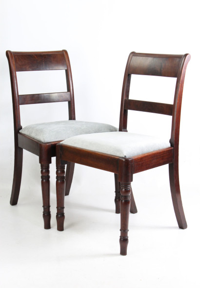 Pair Regency Mahogany Side Chairs