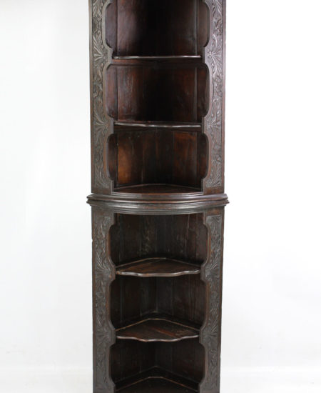 Victorian Oak Standing Corner Cupboard