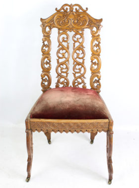 Antique Carved Oak Chairs