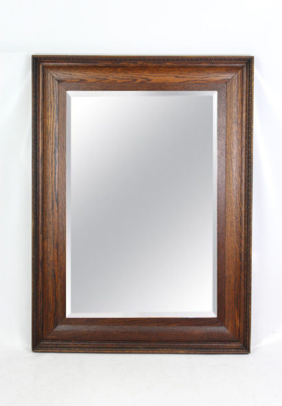 Large Edwardian Oak Mirror