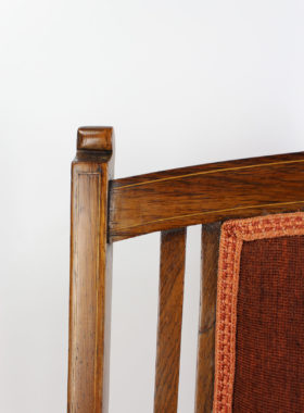 Edwardian Inlaid Rosewood Armchair