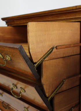 Edwardian Inlaid Mahogany Music Cabinet