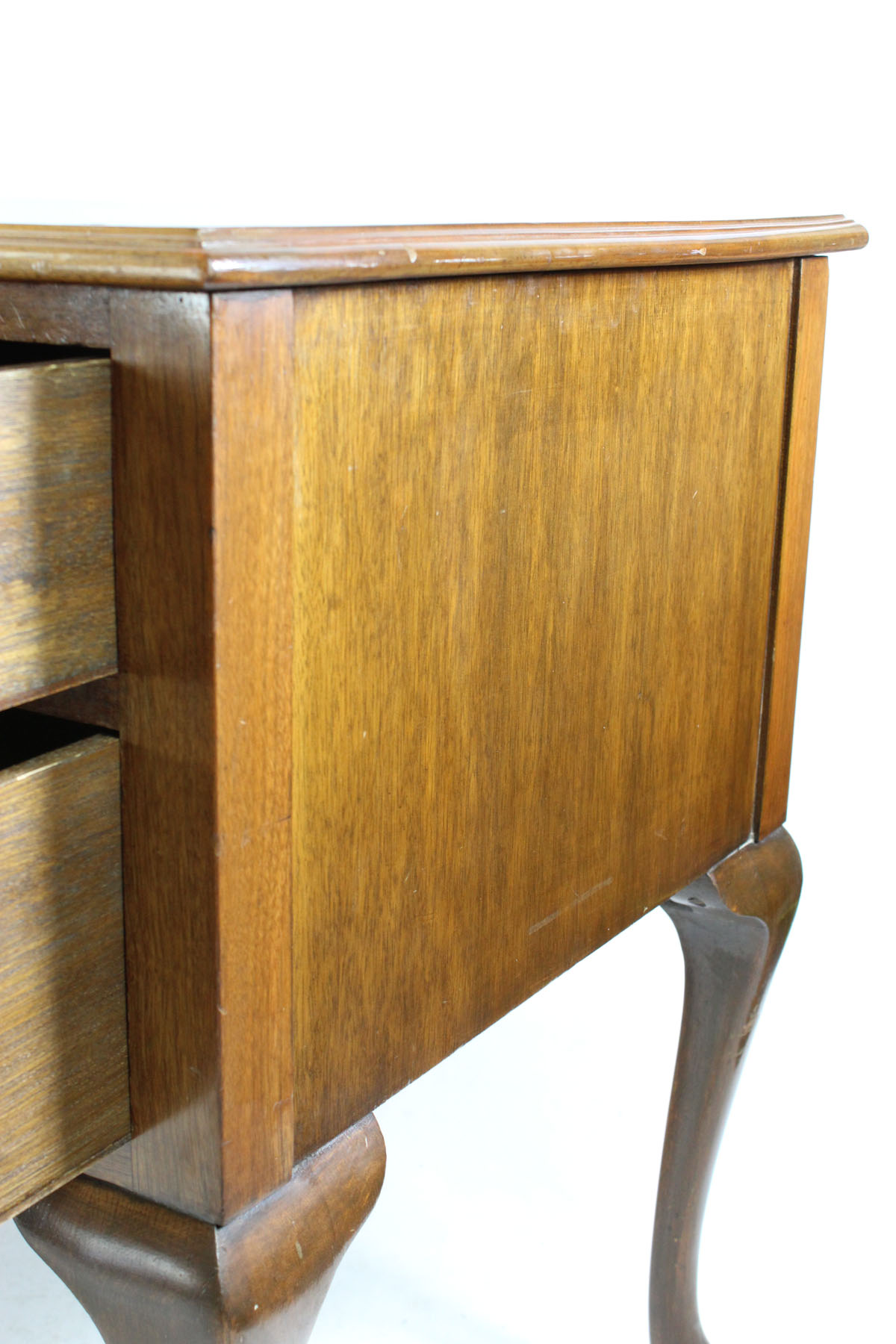 Vintage Walnut Desk on Cabriole Legs