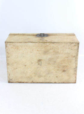 Chinese Leather Bound Trunk