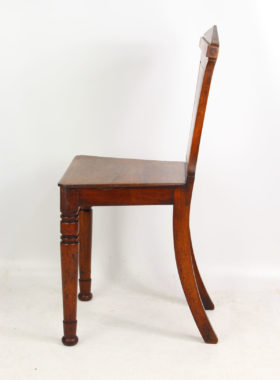 Antique Mahogany Hall Chair