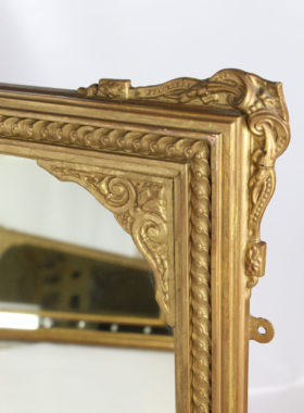Victorian Gilt Overmantle Mirror
