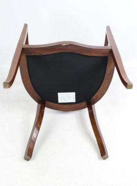 Antique Edwardian Mahogany Inlaid Tub Chair