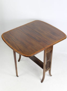 Antique Edwardian Mahogany Inlaid Sutherland Table