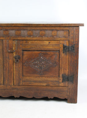 Vintage 17th Century Style Oak Sideboard