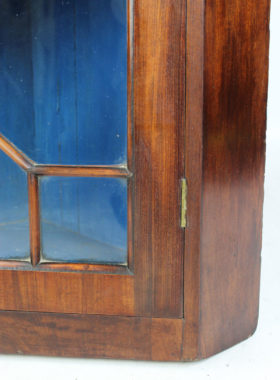 Antique Glazed Corner Cupboard