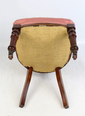 Pair Victorian Mahogany Sling Back Chairs