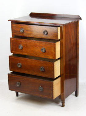 Antique Arts and Crafts Mahogany Chest Drawers