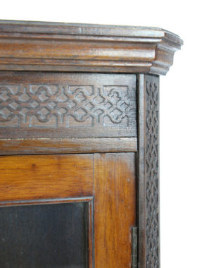 Small Edwardian Mahogany Corner Cabinet