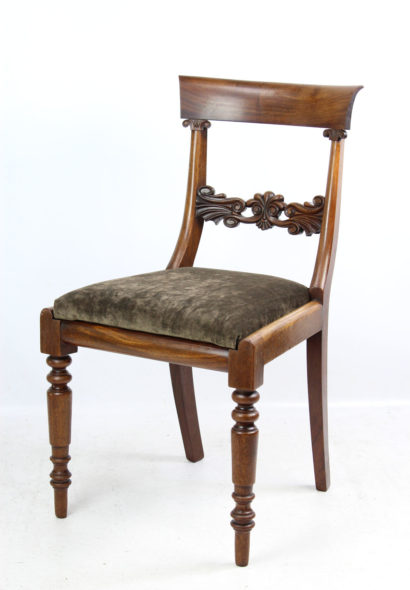 Antique William IV Mahogany Desk Chair
