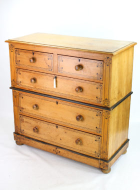 Victorian Painted Pine Chest Drawers