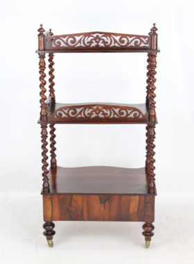 Victorian Rosewood Whatnot