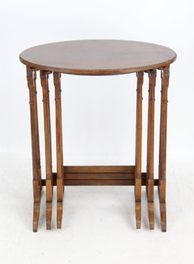Nest 3 Mahogany Tables Manner of Gillows