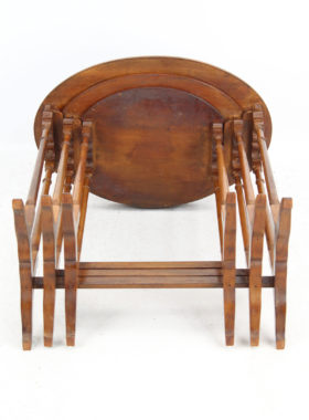Nest 3 Mahogany Tables Manner of Gillows