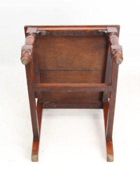 Victorian Oak Hall Chair