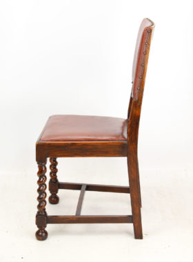 Set 4 1920s Oak Dining Chairs