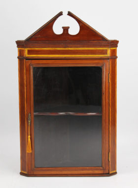 Small Victorian Mahogany Corner Cabinet