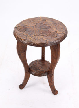 Liberty Arts Crafts Carved Small Table