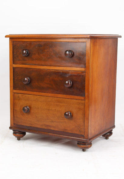 Small Victorian Mahogany Commode Chest of Drawers
