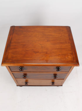 Small Victorian Mahogany Commode Chest of Drawers