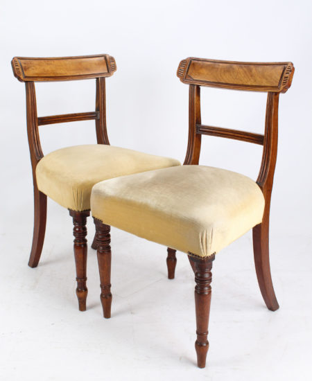 Pair Regency Mahogany Chairs