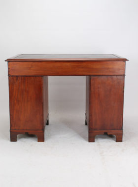 Small Victorian Mahogany Pedestal Desk