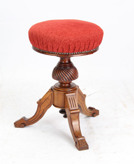 Victorian Rise and Fall Piano Stool