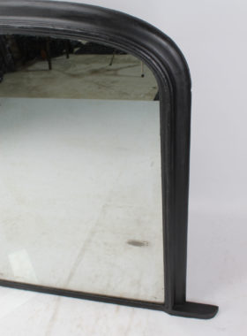 Large Ebonised Victorian Overmantle Mirror