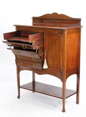 Edwardian Mahogany Music Cabinet