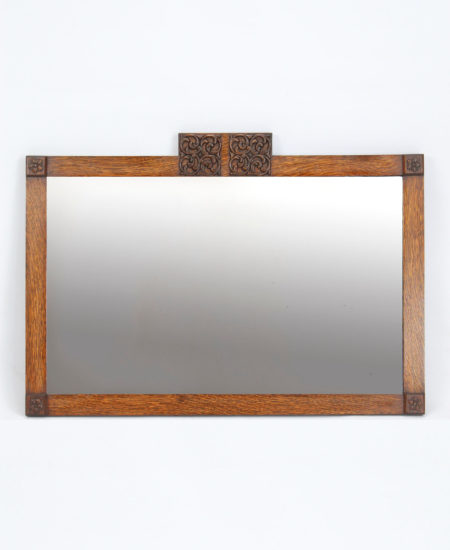 Art Deco Oak Mirror