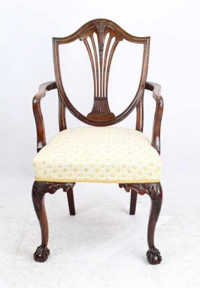 Edwardian Hepplewhite Mahogany Desk Chair