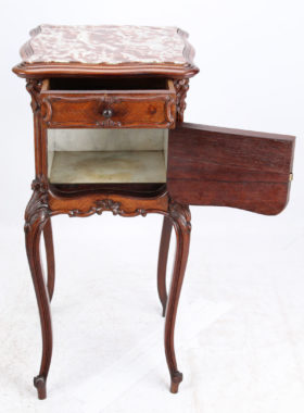 Antique French Kingwood Bedside Cabinet