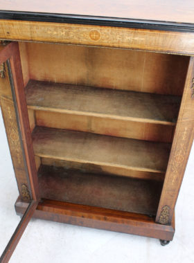 Victorian Walnut Pier Cabinet Bookcase