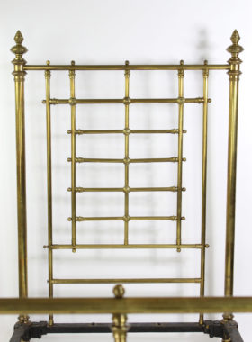 Antique Brass Single Bed JAS Shoolbred