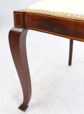 Edwardian Inlaid Mahogany Dressing Table Chair